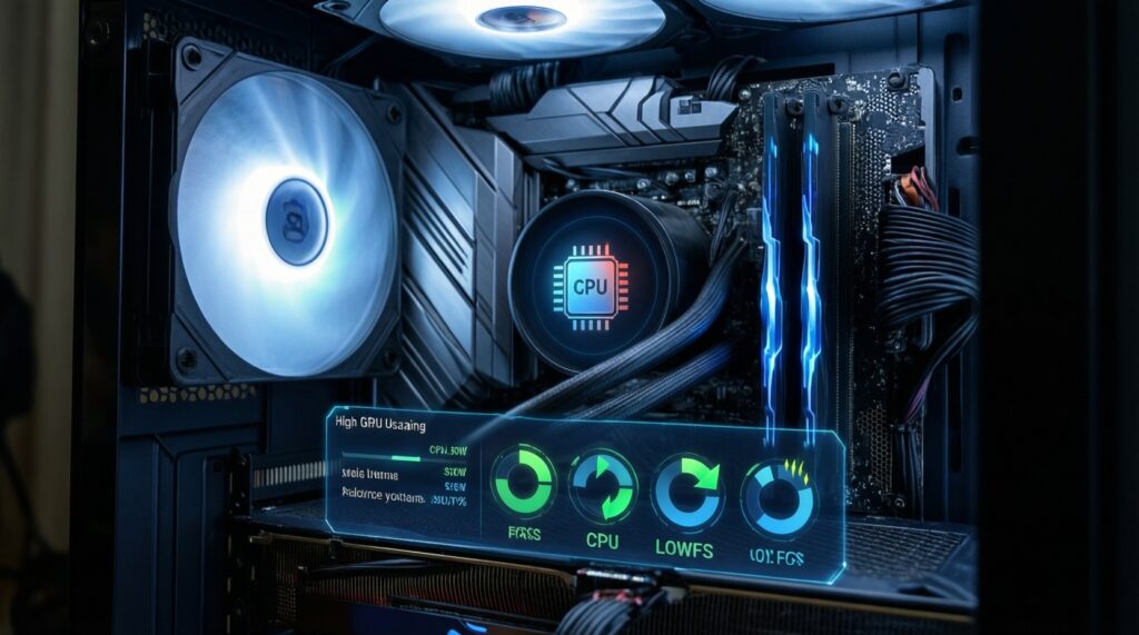 ทำไม FPS ไม่เต็ม: คอขวด CPU/GPU, RAM Dual Channel, ไดรเวอร์ และการตั้งค่าเกมที่ควรปรับ - иллюстрация