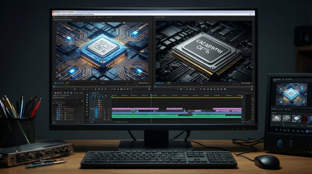 เช็กลิสต์เลือก CPU ให้เหมาะกับงาน: เล่นเกม ตัดต่อ เขียนโปรแกรม หรือทำงานออฟฟิศ - иллюстрация