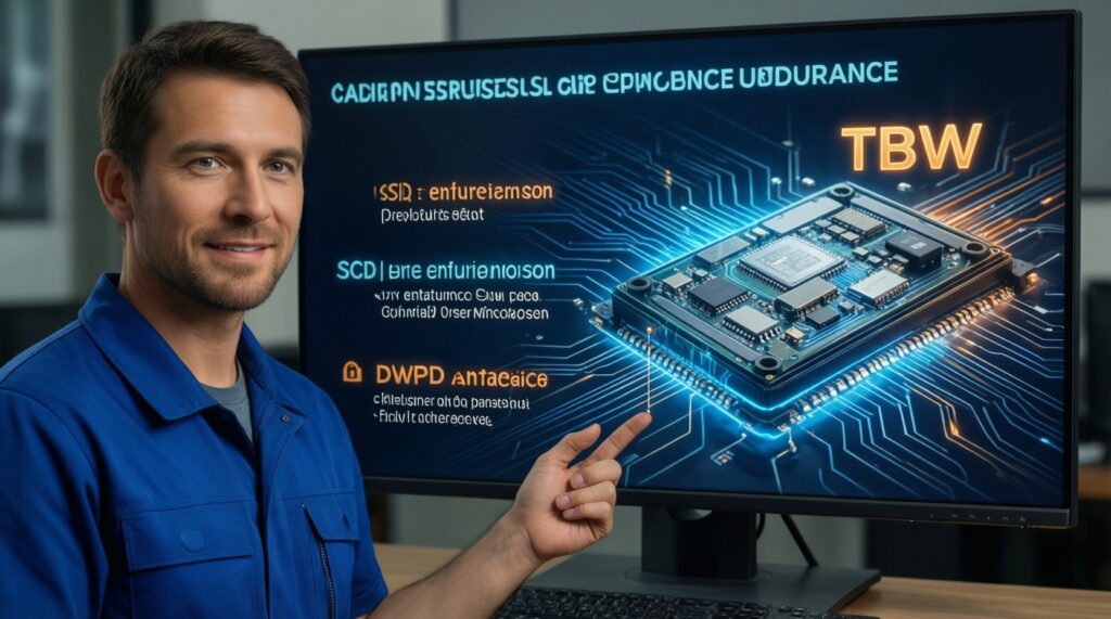 SSD แบบไหนเหมาะกับคุณ: SATA vs NVMe, DRAM/DRAMless และค่า TBW ที่ควรรู้ - иллюстрация